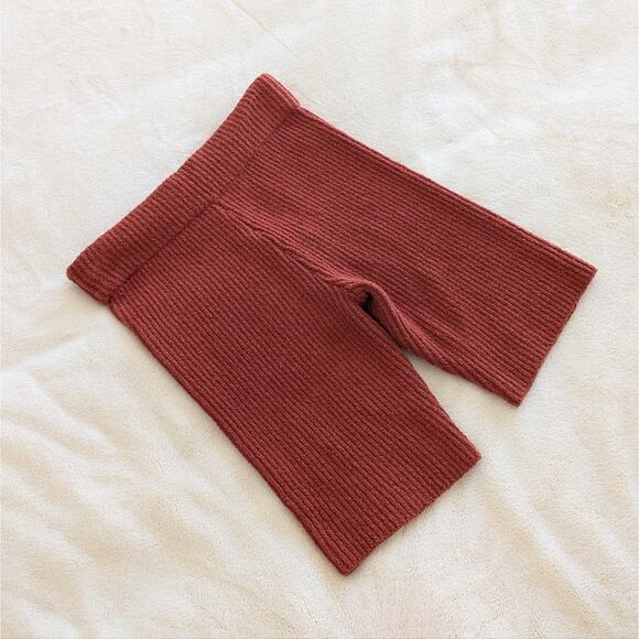 NWT Rag & Bone Sunny Rib Knit Bike Shorts in Paprika, Size S - Picture 3 of 8